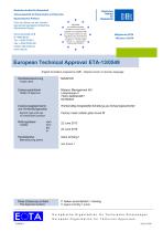 MISAPOR - European Technical Approval ENG 130549 - 1