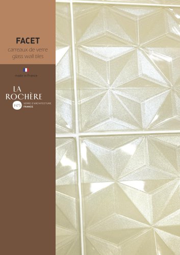 Glass wall tiles FACET