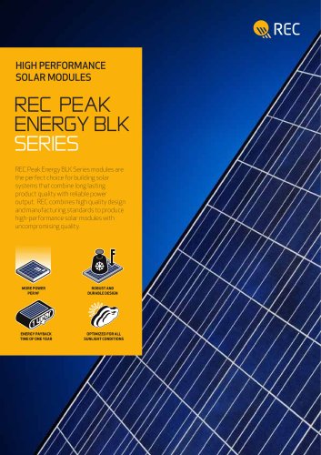 REC PEAK ENERGY BLK SERIES