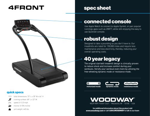 Woodway best sale treadmill maintenance