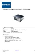 Induction range Metos Install-line single 3,5kW-1