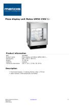 Pizza display unit Metos UM50 230V 1-1