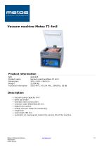Vacuum machine Metos T2 4m3-1