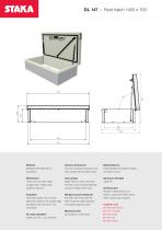 Roof access hatch DL147 (1400x700) - 1