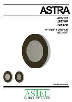 ASTRA LSM0115, LSM0320, LSM0650: Surface-mount interior & exterior LED downlights - 1