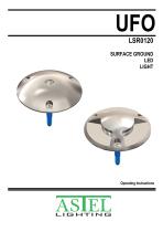 Surface Ground LED Light UFO