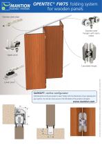 OPENTEC ® FW75 folding system for wooden panels - 2