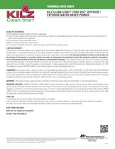 KILZ CLEAN START®  ZERO VOC* INTERIOR /  EXTERIOR WATER-BASED PRIMER-2