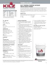 KILZ®  GENERAL PURPOSE INTERIOR  WATER-BASED PRIMER - 1