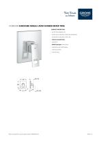 19 898 000 EUROCUBE SINGLE-LEVER SHOWER MIXER TRIM - 1