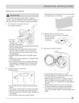 All about the Use & Care of your Washer - 7