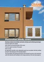 Photovoltaic blinds, covers - 1