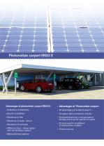 Photovoltaic carport ERGO X - 1