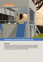 Photovoltaic module with multifunctional rack - 1