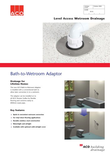 Bath-to-Wetroom Adaptor