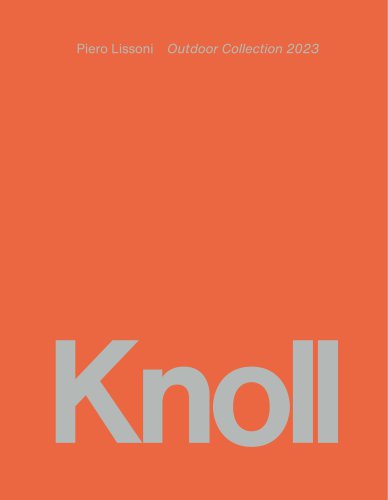 Knoll Piero Lissoni Outdoor Collection