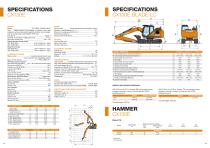 E-Series Crawler Excavators - CX130E/CX160E/CX180E-10