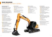 E-Series Crawler Excavators - CX130E/CX160E/CX180E-7
