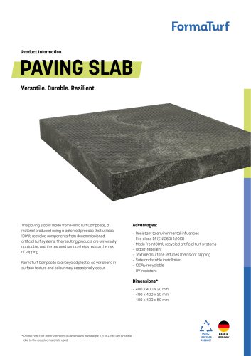 FormaTurf Paving Slab