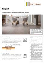 Parquet : Cleaning and care – natural oil-treated wood surfaces-1