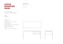 Latus desk WDLAXXYY-3