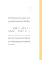 WORK TABLES SINKS, CHOPPERS-2