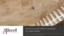 LAYING, CLEANING AND TREATMENT GUIDE FOR TUMBLED MARBLE.-1