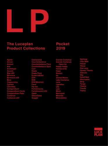 The Luceplan Pocket Product Collections 2019