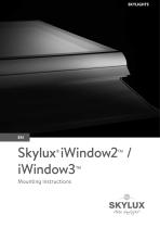 Skylux® iWindow2TM / iWindow3TM Mounting instructions - 1