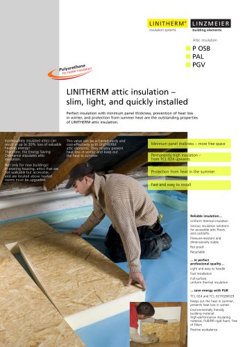 LINITHERM attic insulation ? slim, light, and quickly installed