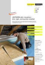 LINITHERM attic insulation ? slim, light, and quickly installed - 1