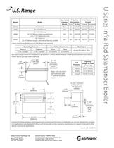 U Series Infra-Red Salamander Broiler - 2