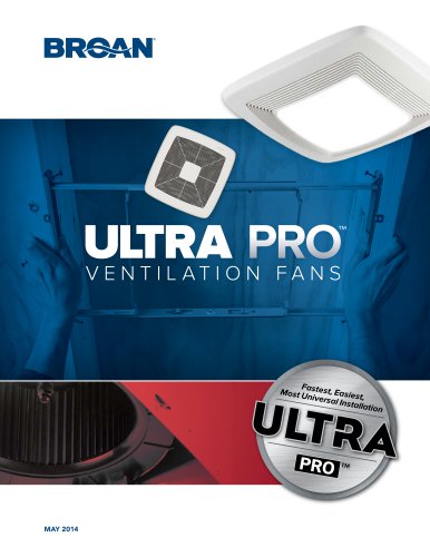 BROAN ULTRA PRO Ventilation Fans Catalog