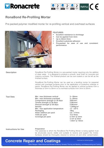 RonaBond Re-Profiling Mortar