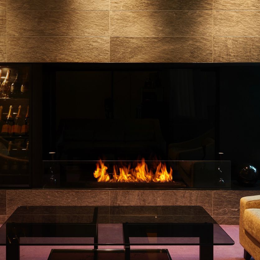 Queimador a bioetanol retangular - XL1200 - EcoSmart Fire - contemporâneo