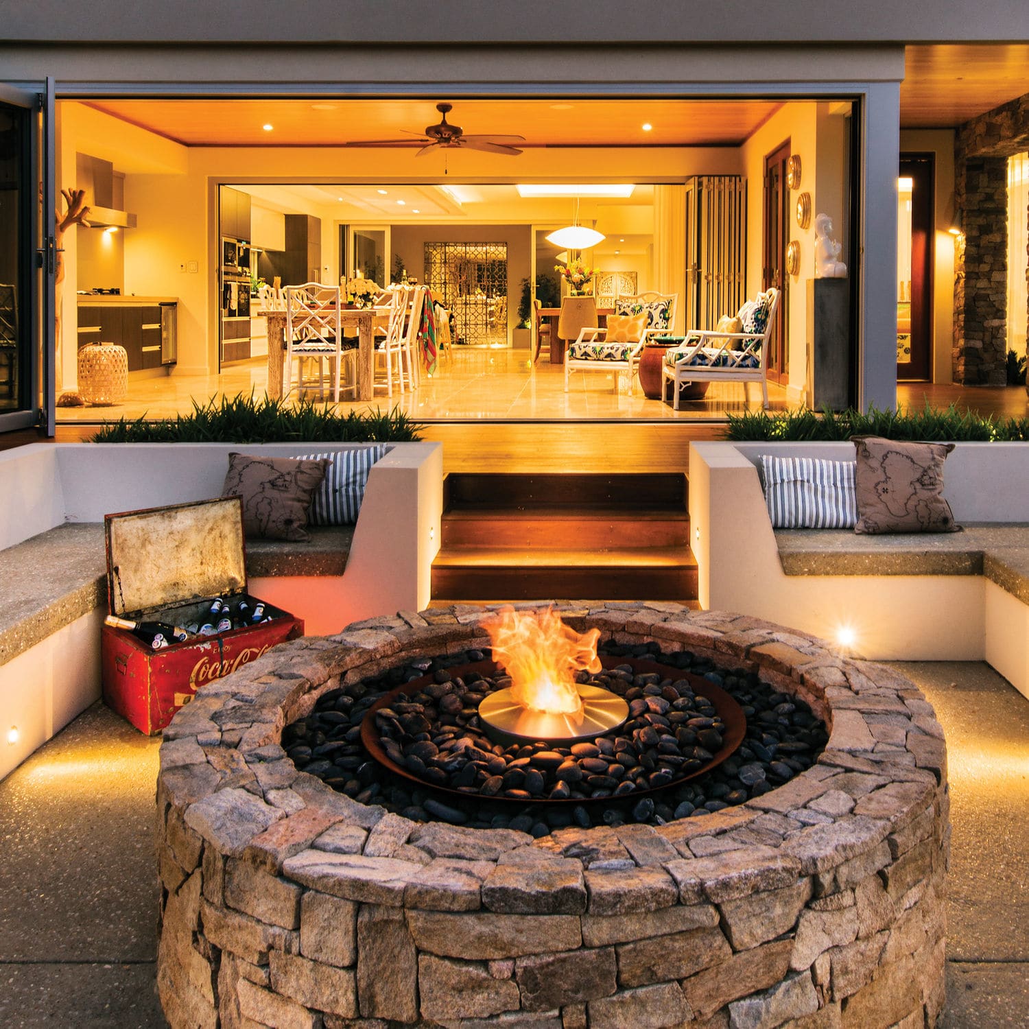 Queimador a bioetanol redondo - AB8 - EcoSmart Fire - contemporâneo ...