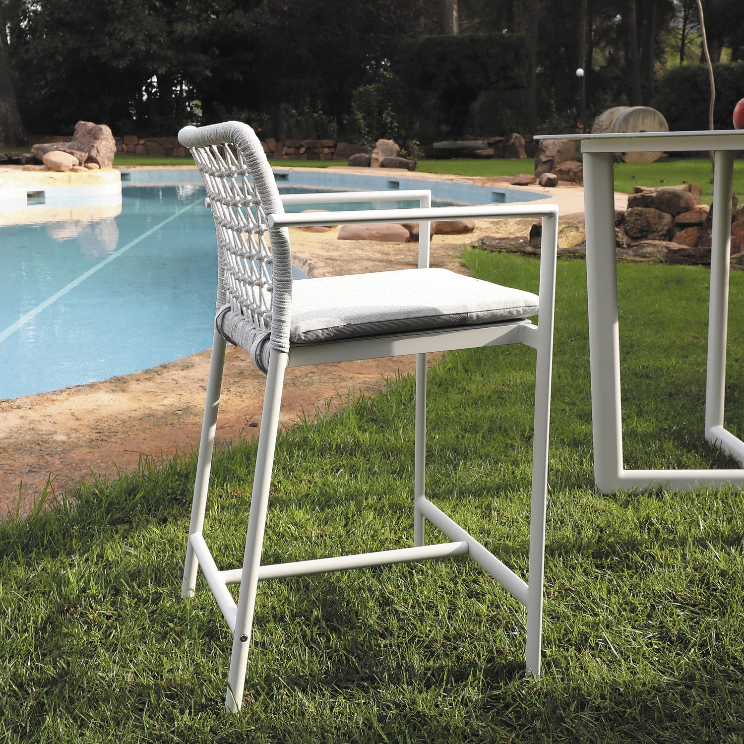 Cadeira alta contemporânea - VERONA - ARKIMUEBLE - de jardim / para ...