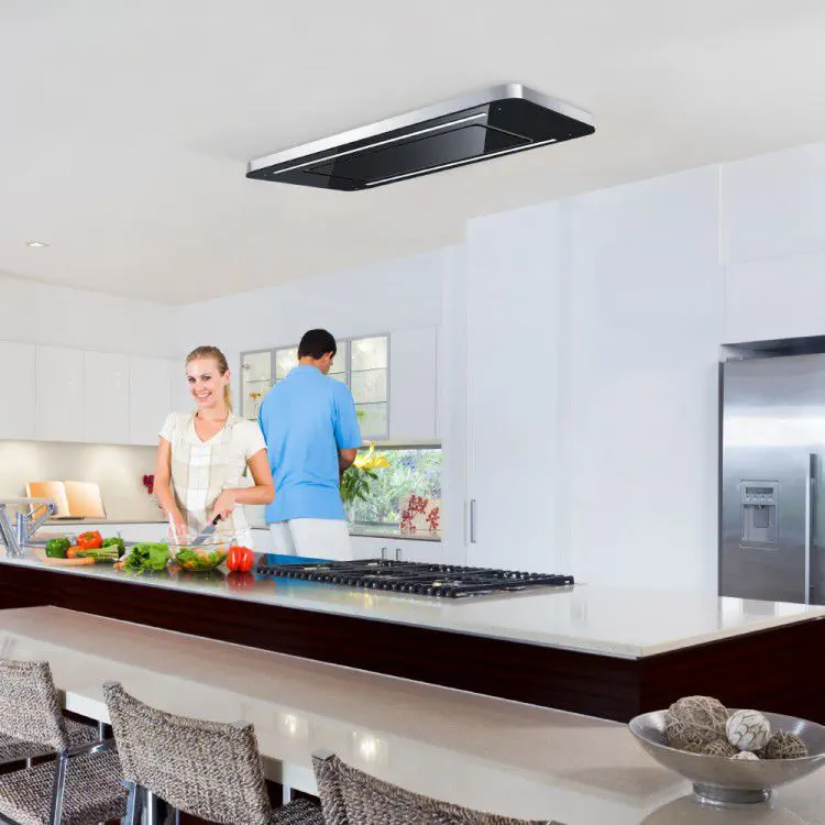 Coifa De Cozinha Teto La 90 Cosmic Luxair Cooker Hoods Kitchen Extractors Com Iluminação Embutida Coifa De Cozinha Teto La 90 Cosmic, Kitchen Exhaust Fans Ceiling Mount