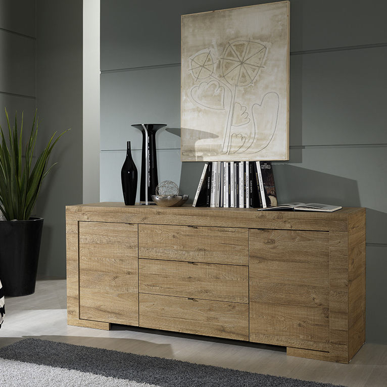 Buffet aparador contemporâneo - MILANO - LC spa - em carvalho natural