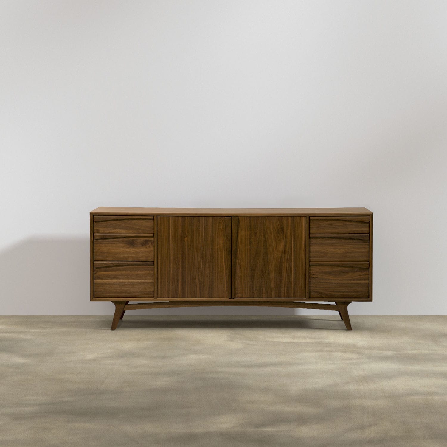 Buffet aparador contemporâneo - Finn - LITOOC - em nogueira / com ...