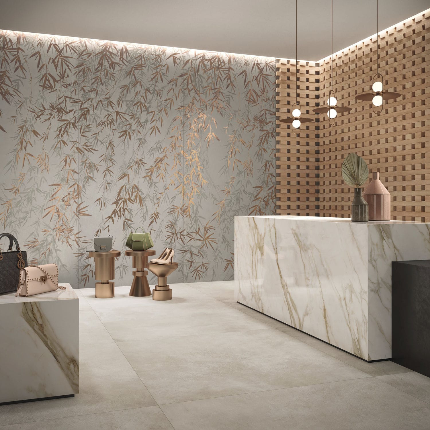 Placas de revestimento em grés porcelanato - GOLD WILLOW - CERAMICHE ...