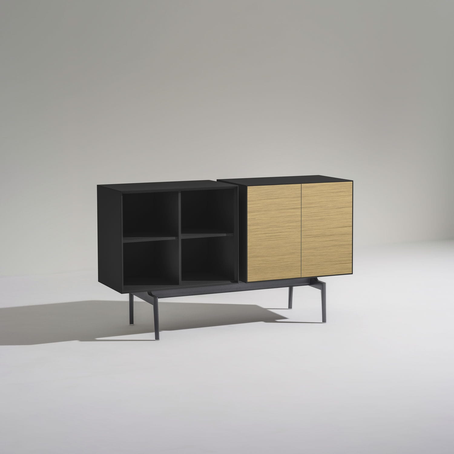 Buffet aparador contemporâneo - SEMITON - Arper - em MDF laqueado / com ...