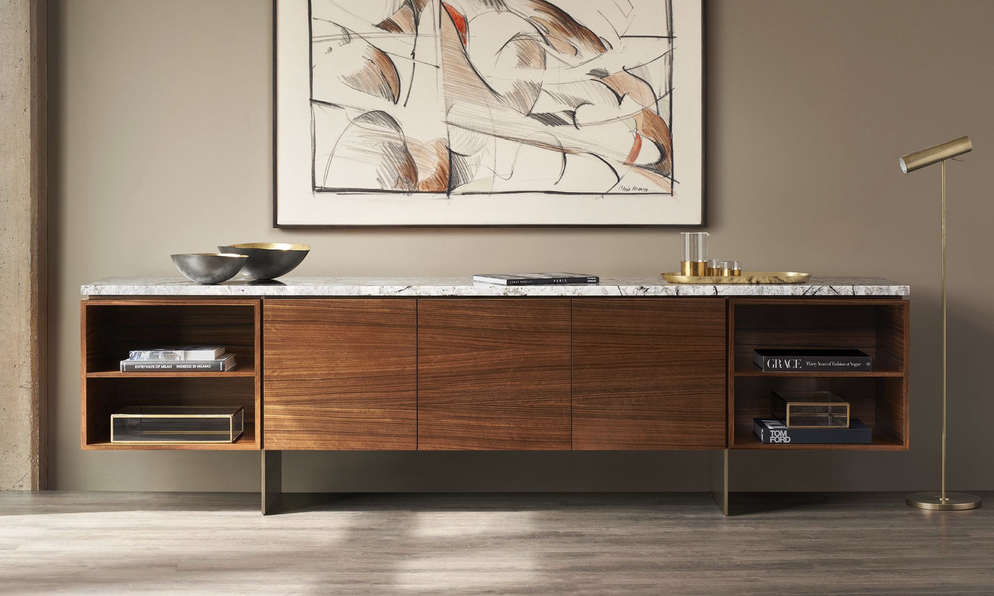 Buffet aparador contemporâneo - Matera - BERNHARD design - em aço ...