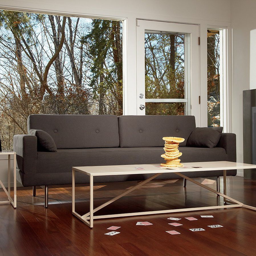 Sofá Cama One Night Stand Blu Dot Contemporâneo Em Tecido Sofá Cama One Night Stand Blu Dot