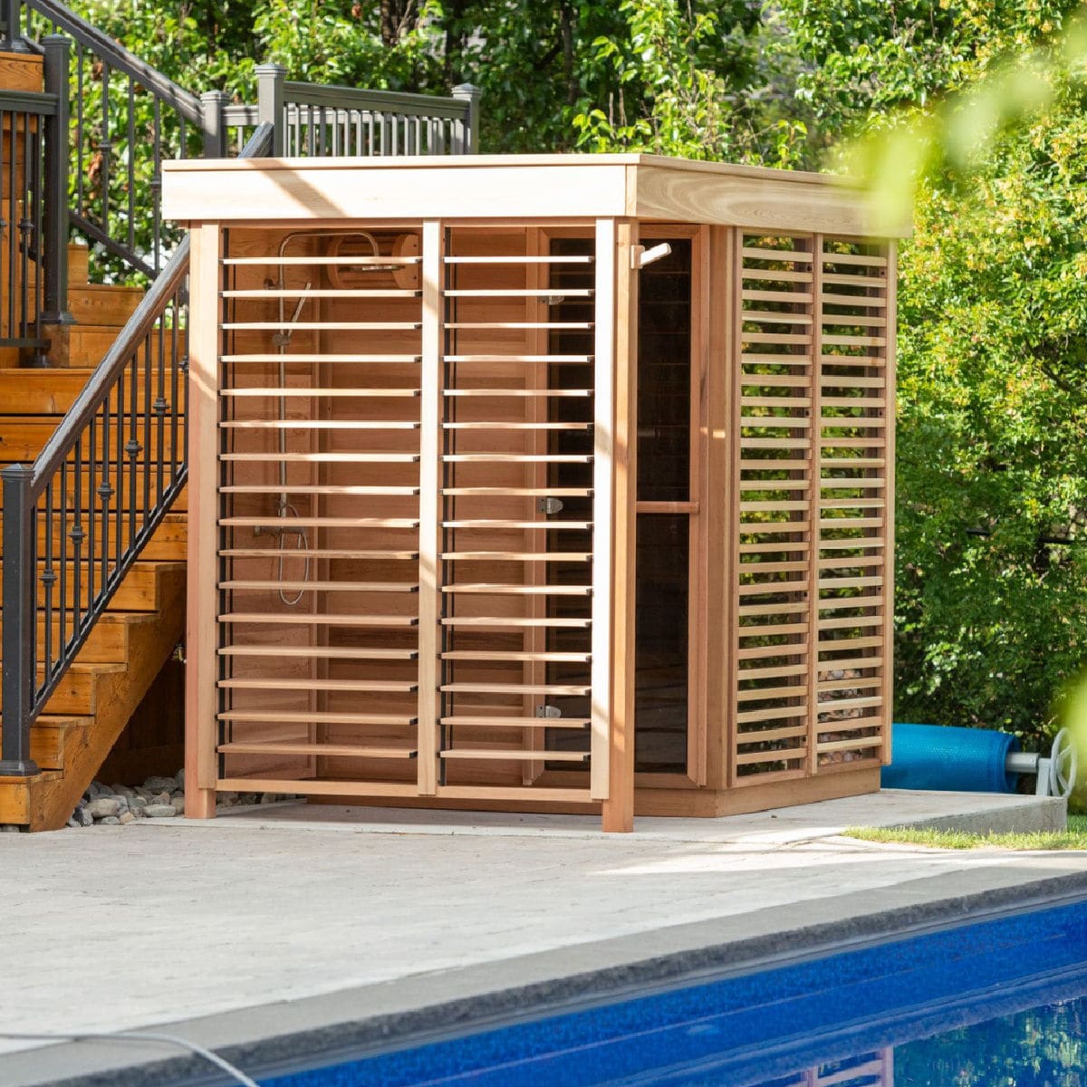 Sauna da linha residencial 9FTx6FT Urban Cedar Hot Tubs and Saunas