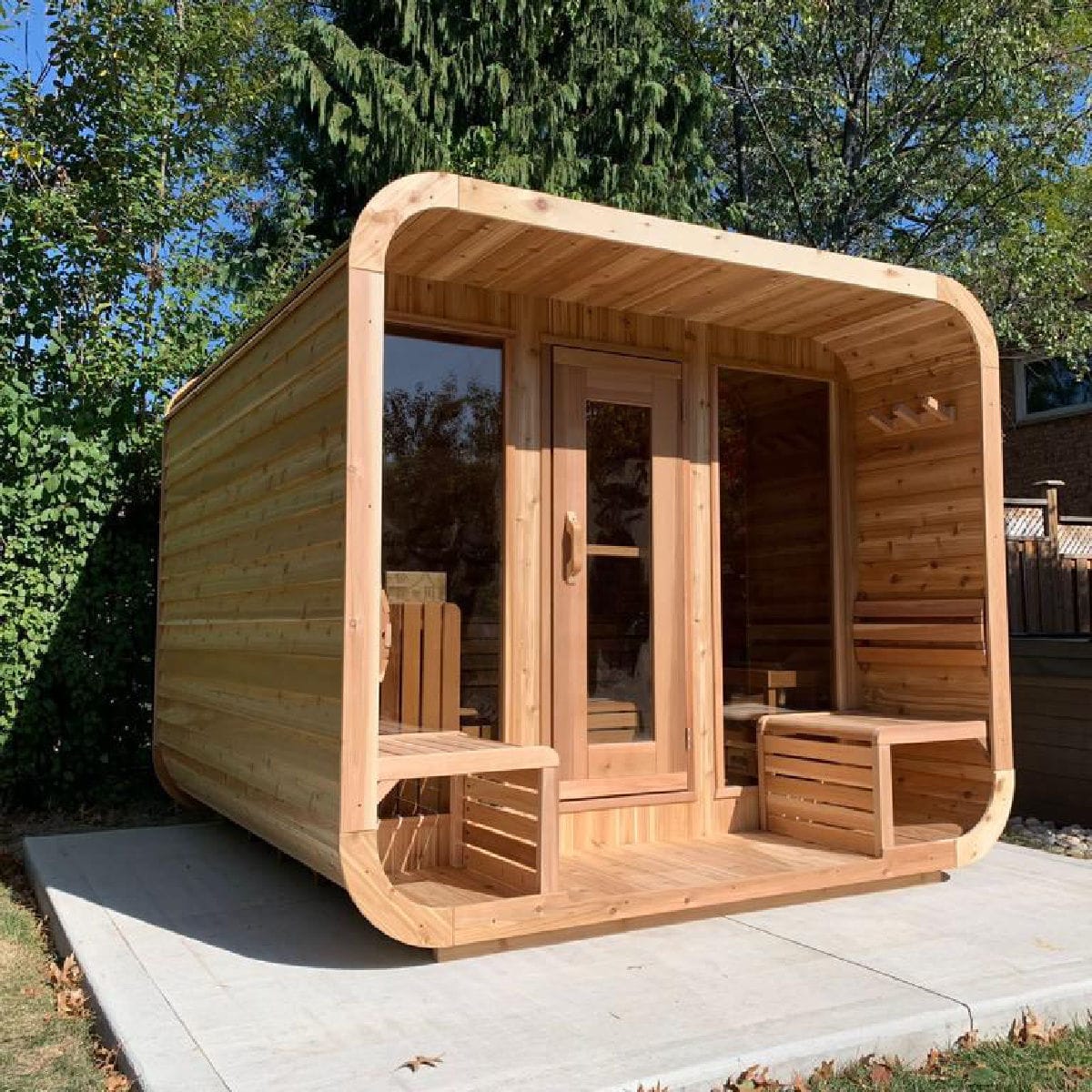 Sauna da linha residencial 8FTx7FT Urban Cedar Hot Tubs and Saunas
