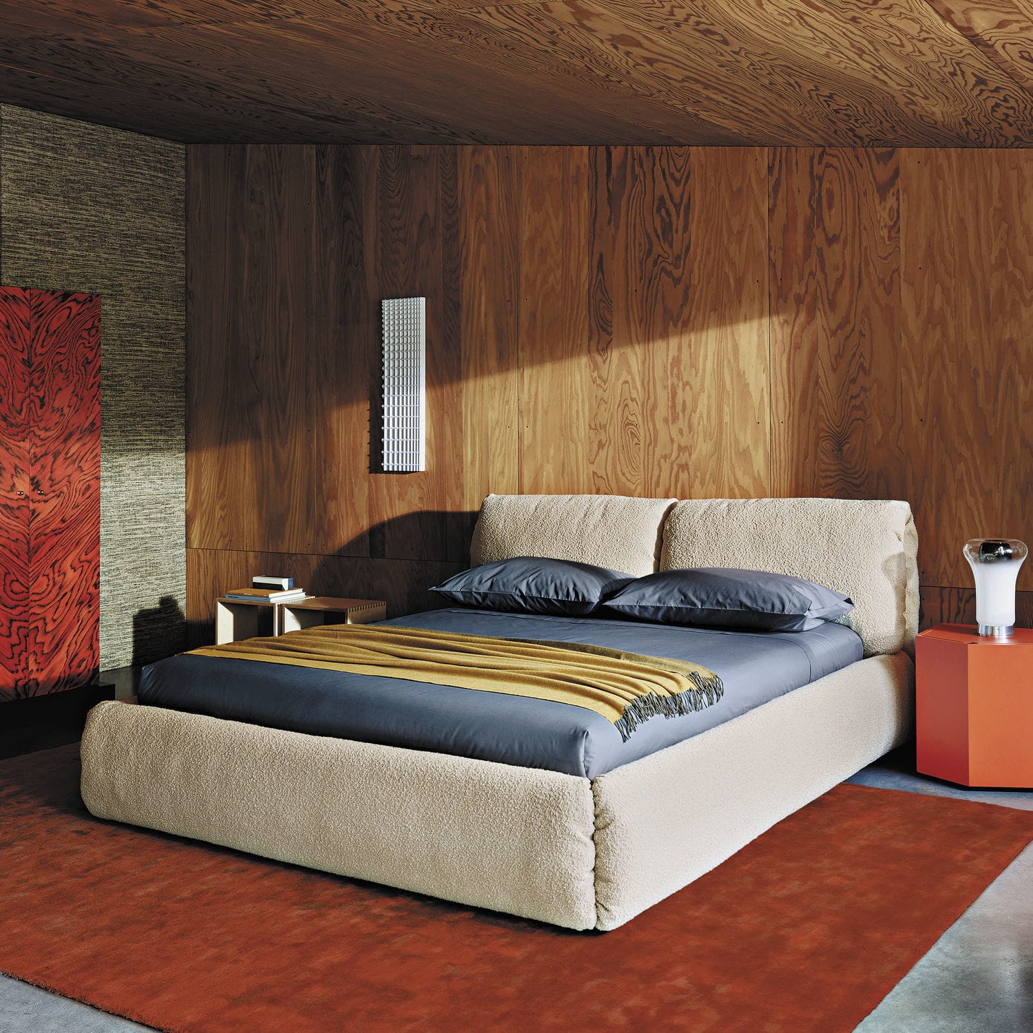 Cama de casal - ZA:ZA 1750 - Zanotta - contemporânea / estofada / com ...