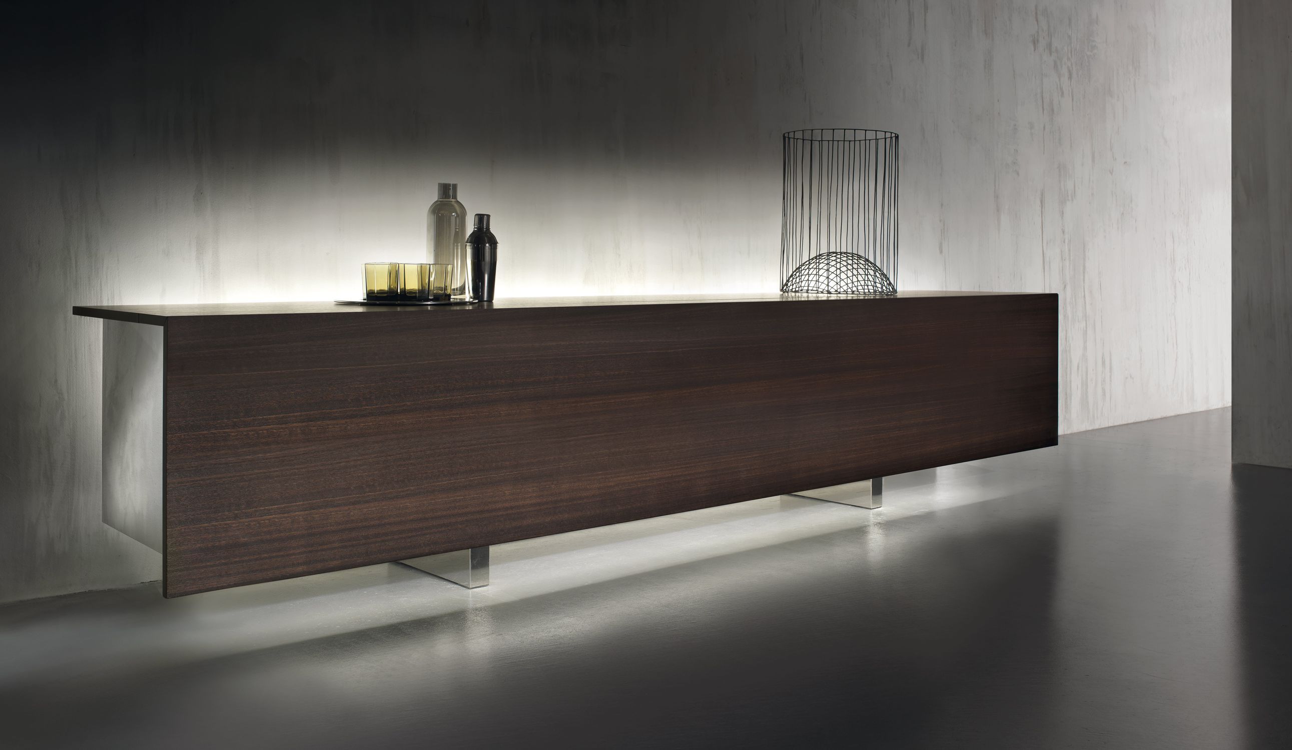 Buffet aparador contemporâneo - LUDWIG - Acerbis - em madeira laqueada ...