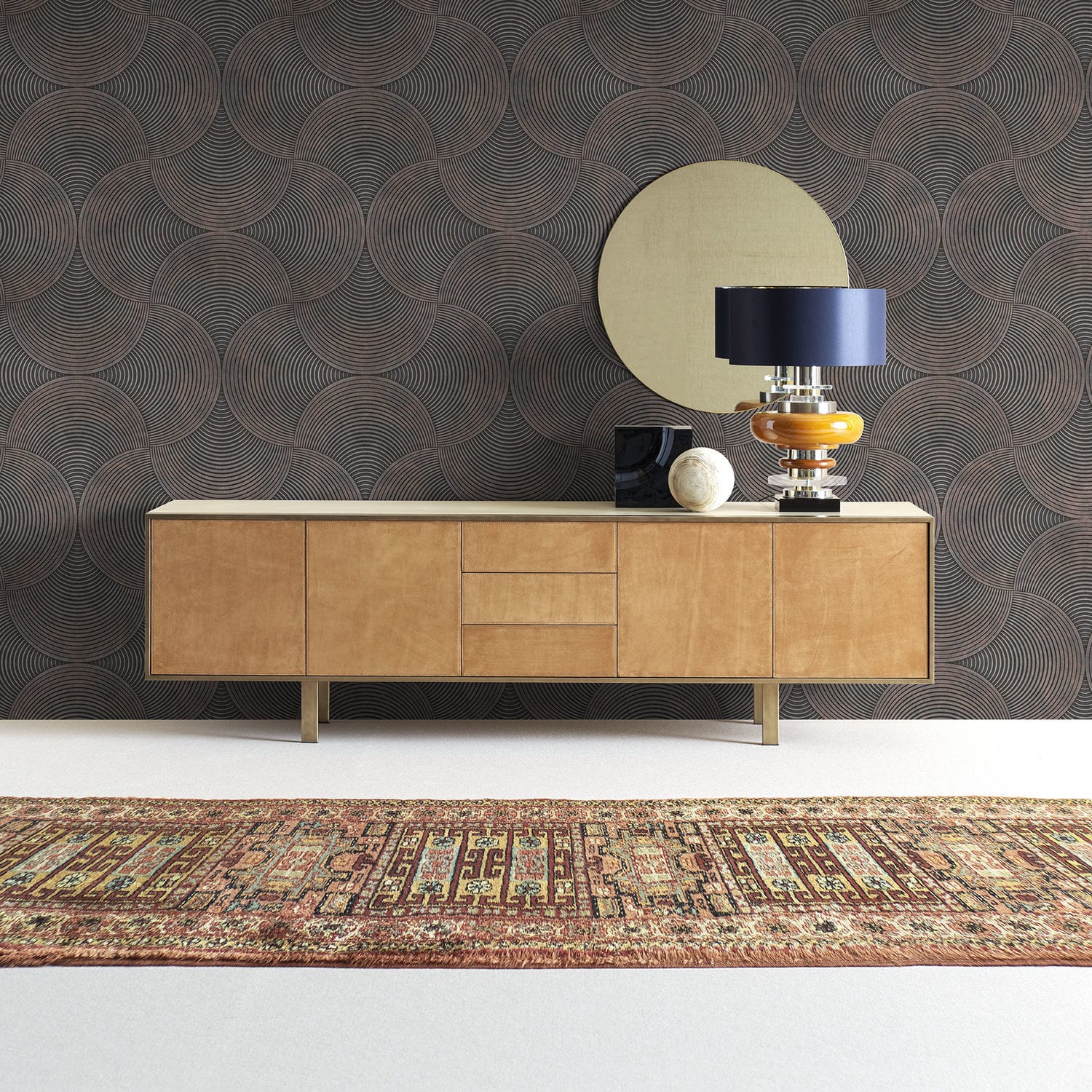 Buffet aparador contemporâneo - ALIANTE - fasem - em madeira / em couro ...