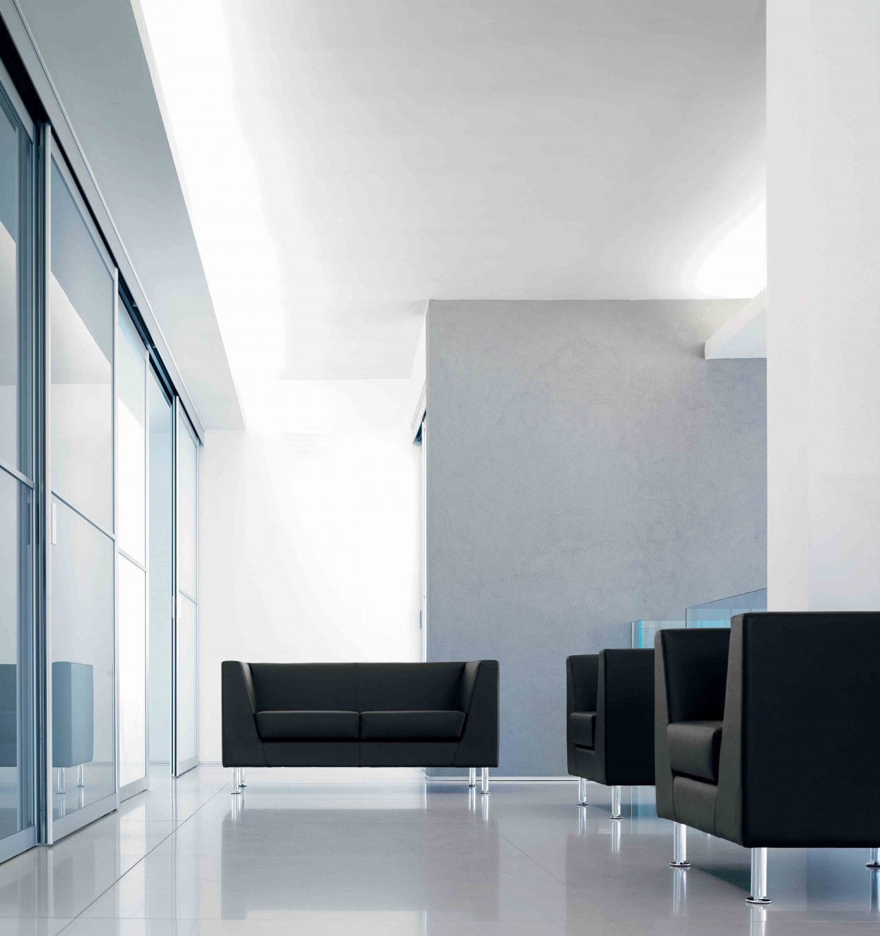 Poltrona para interlocutor design - NAXOS - Aresline - em couro ...